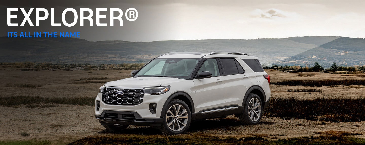 Ford Explorer is a powerful, spacious SUV with advanced technology for outdoors and city travels