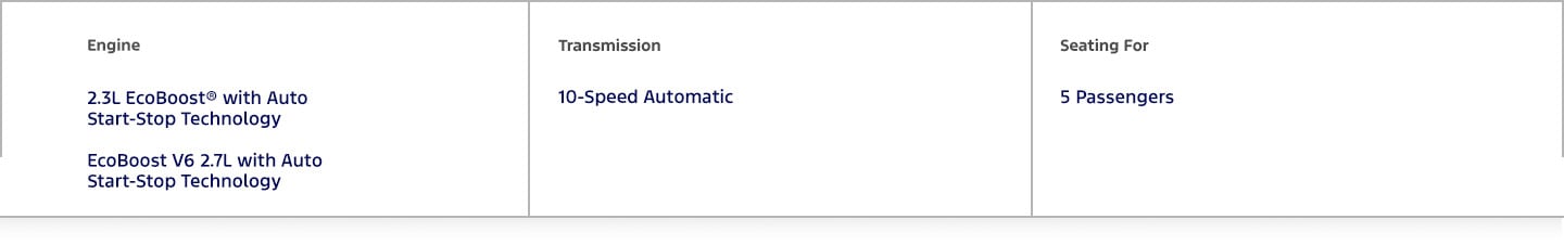 Discover Ford Ranger, pickup with a powerful and efficient engine and space for 5 passengers