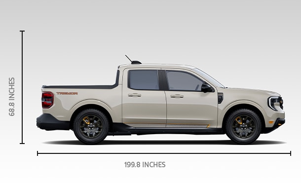 Conoce las medidas y dimensiones de la pickup Ford Maverick, disponible en Puerto Rico
