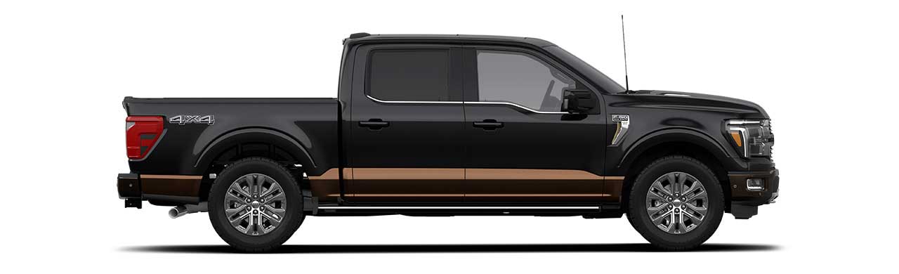 Ford F-150 2024, Camioneta Pickup Versión King Ranch en Color Agate Black Metallic