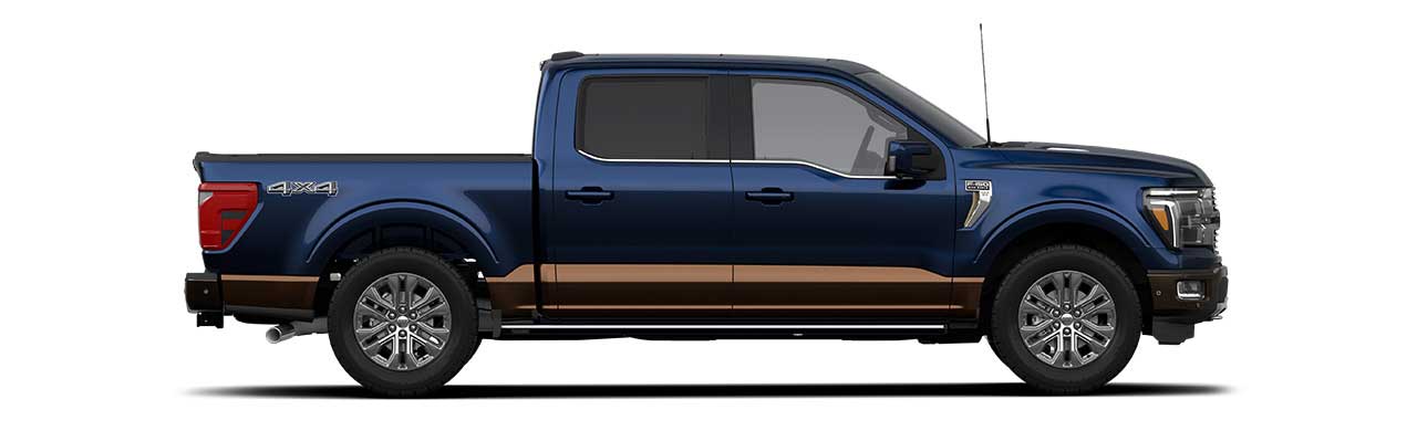 Ford F-150 2024, Camioneta Pickup Versión King Ranch en Color Antimatter Blue Metallic