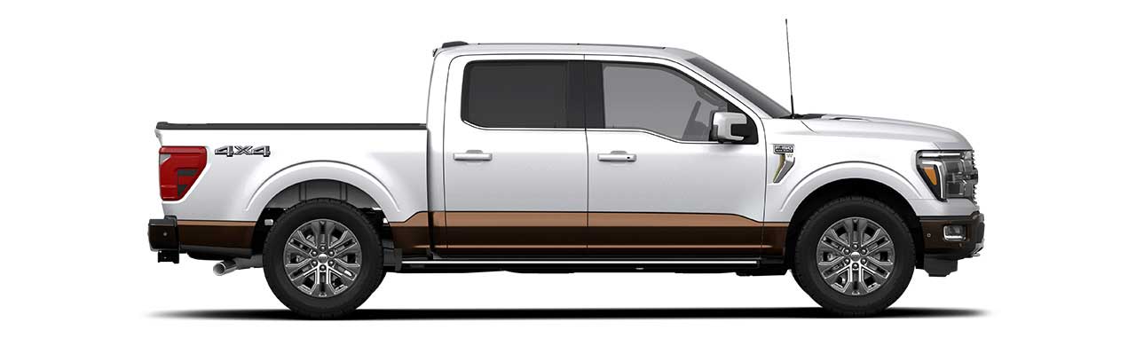 Ford F-150 2024, Camioneta Pickup Versión King Ranch en Color Star White Metallic Tri-Coat