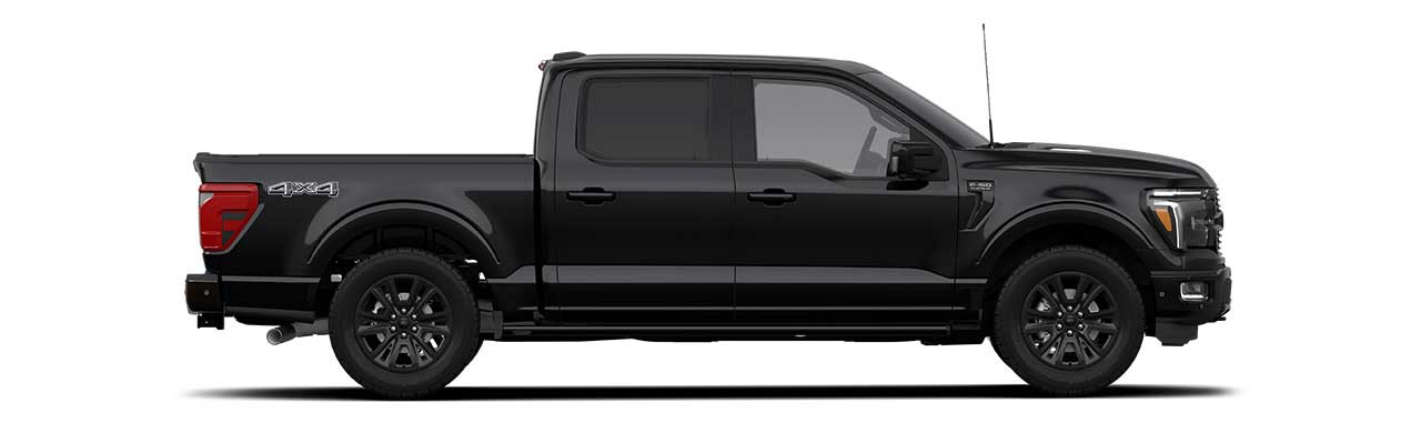 Ford F-150 2024, Camioneta Pickup Versión Platinum en Color Agate Black Metallic