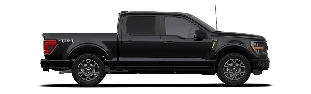 Ford F-150 2024, Camioneta Pickup Versión STX en Color Agate Black Metallic