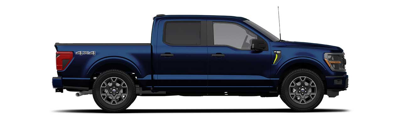 Ford F-150 2024, Camioneta Pickup Versión STX en Color Antimatter Blue Metallic HX