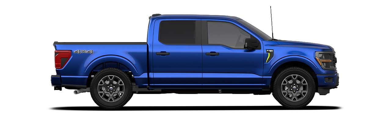 Ford F-150 2024, Camioneta Pickup Versión STX en Color Atlas Blue Metallic