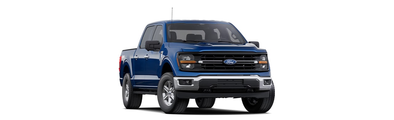 Ford F-150 XLT 2025, pickup in Atlas Blue Metallic color in Puerto Rico