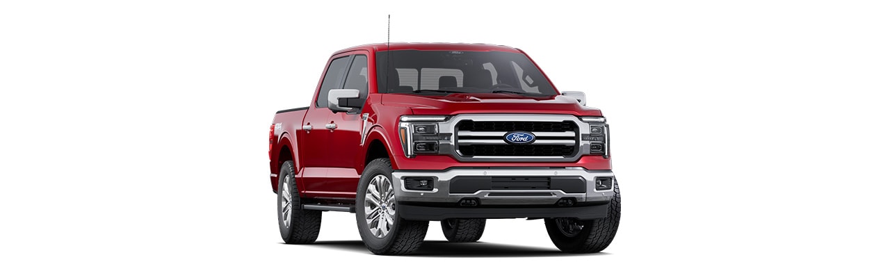 Ford F-150 Lariat 2025, pickup in Rapid Red Metallic Tinted Clearcoat color in Puerto Rico