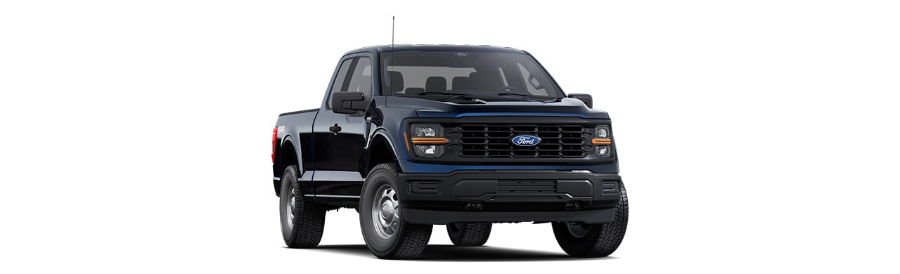 Ford F-150 XL 2025, pickup in Antimatter Blue Metallic color in Puerto Rico