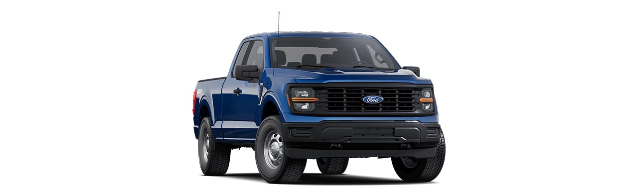 Ford F-150 XL 2025, pickup in Atlas Blue Metallic color in Puerto Rico
