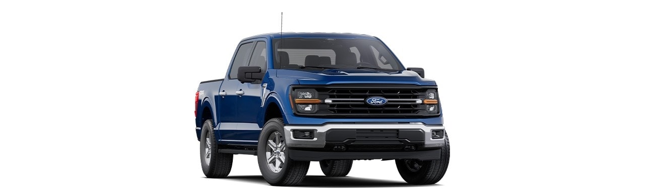 Ford F-150 XLT 2025, pickup in Atlas Blue Metallic color in Puerto Rico