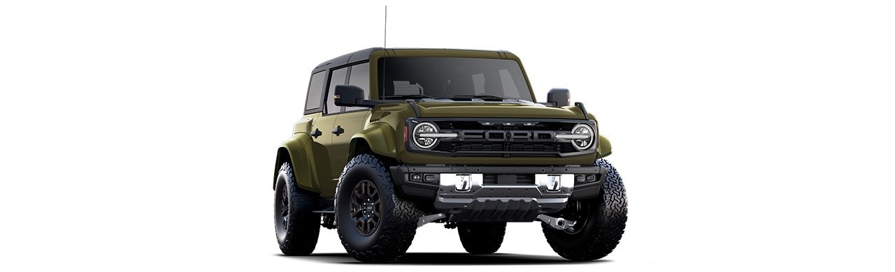 Ford Bronco Raptor 2025, 4x4 off-road en color Shelter Green Metallic