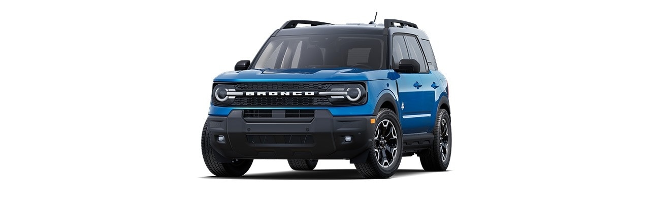 2025 Ford Bronco Sport Outer Banks, 4x4 SUV in Carbon Gray in Puerto Rico Velocity Blue