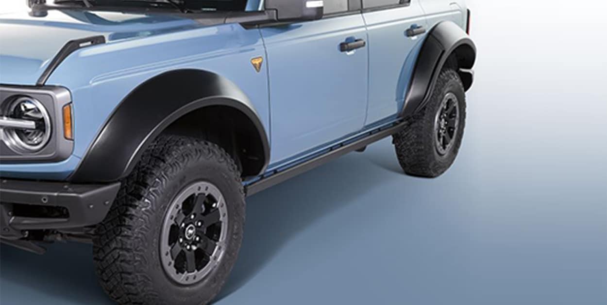 Meet Ford Bronco Accessories in PR, Fender Flares - Extend-A-Fender, 4-Piece Set, Preassembled, For 4-Door