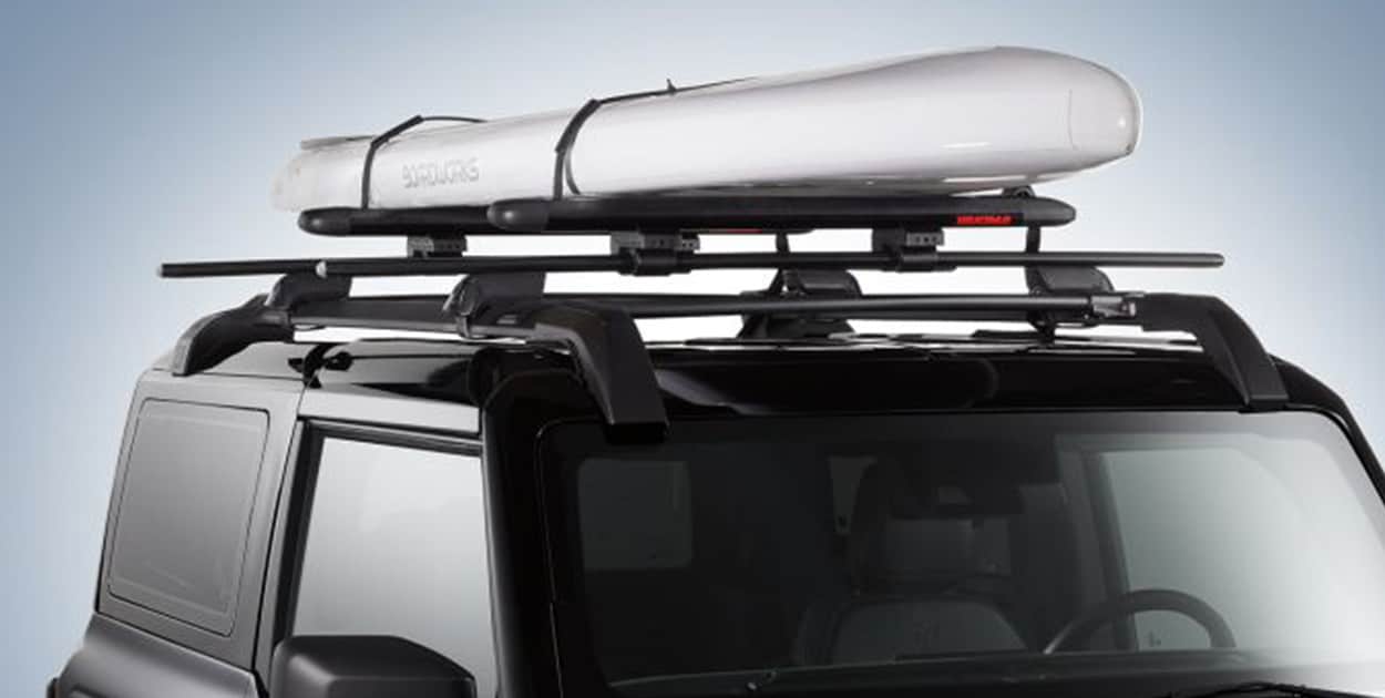 Meet Ford Bronco Accessories in PR, Racks And Carriers By Yakima - Rack Mounted Paddleboard Carrier With Locks