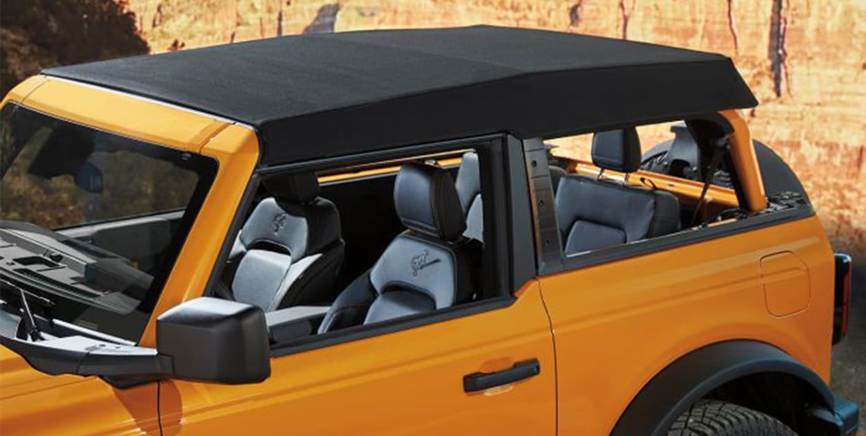 Meet Ford Bronco Accessories in PR, Retractable Top - Soft, Twill, 2 Door (Trektop)