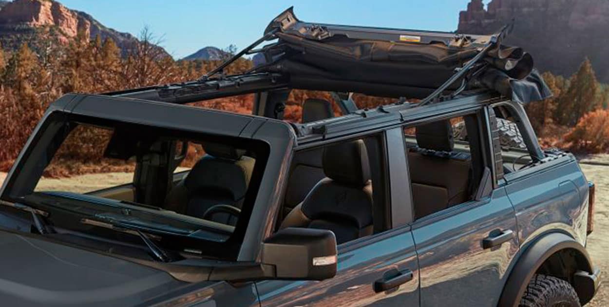 Meet Ford Bronco Accessories in PR, Retractable Top - Soft, Twill, 4 Door (Trektop)