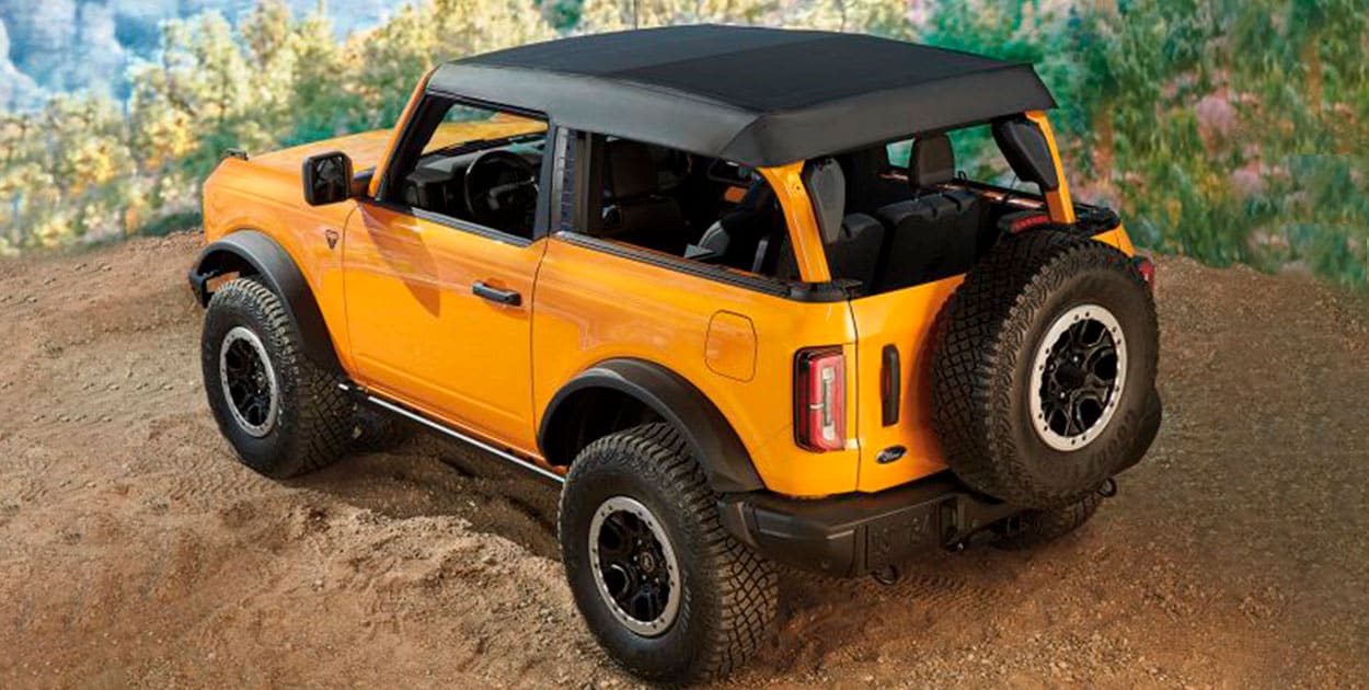 Meet Ford Bronco Accessories in PR, Retractable Top - Soft, Vinyl, 2 Door (Trektop)