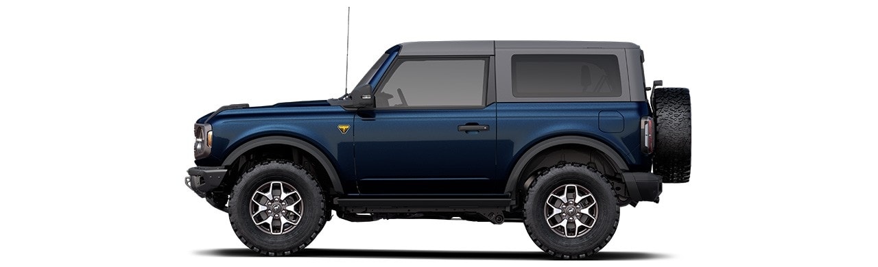 Discover the 2022 Ford Bronco Off-Road SUV 2-door in Color Eruption Green Metallic
