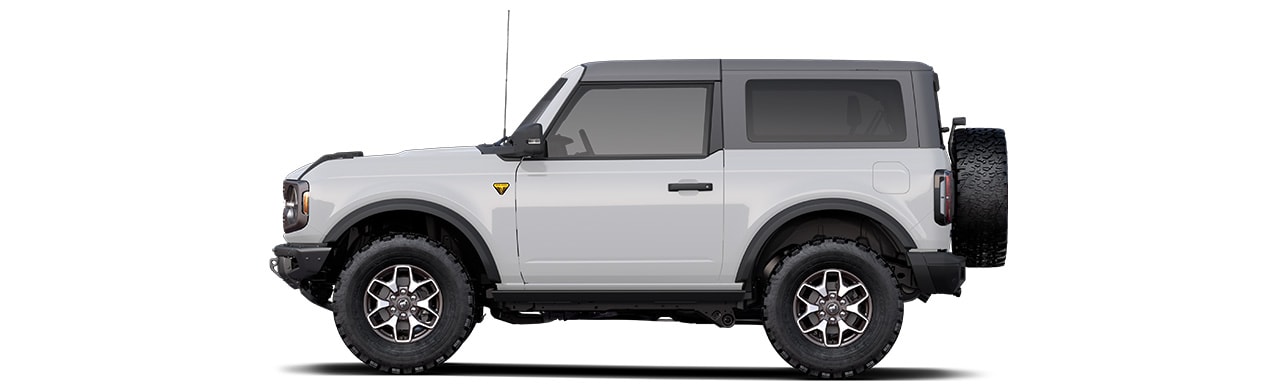 Discover the 2022 Ford Bronco Off-Road SUV 2-door in Color Oxford White