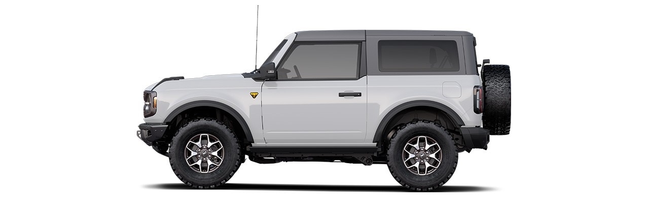 Discover the 2022 Ford Bronco Off-Road SUV 2-door in Color Oxford White