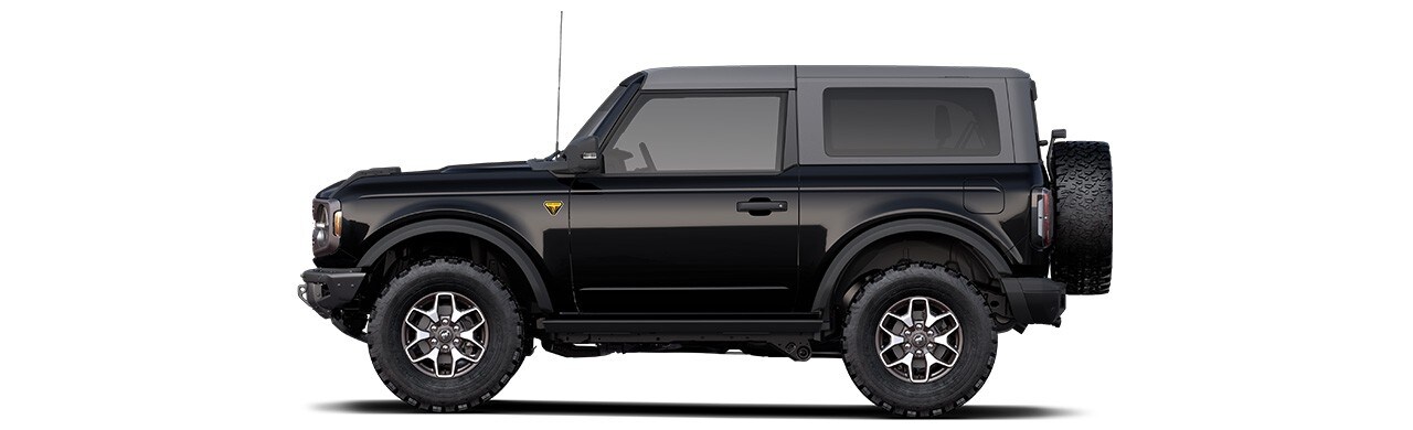 Discover the 2022 Ford Bronco Off-Road SUV 2-door in Color Shadow Black