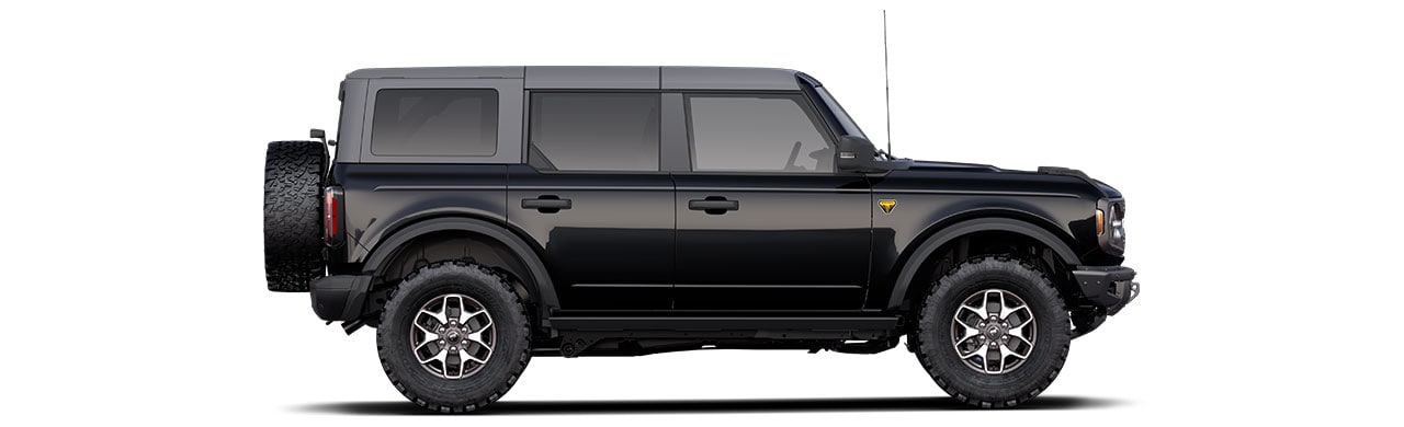 Discover the 2022 Ford Bronco Off-Road SUV 4-door in Color Shadow Black