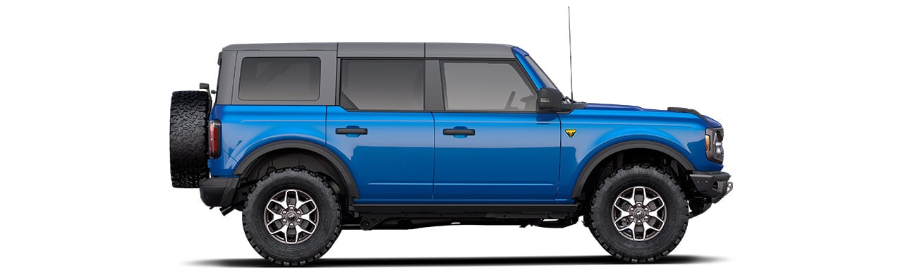 Descubre la SUV Ford Bronco 2022 4 Puertas en color Velocity Blue