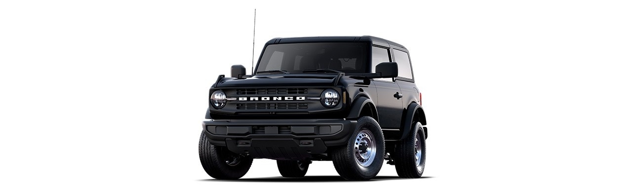 Discover the 2025 Ford Bronco Off-Road SUV 2-door in Color Shadow Black