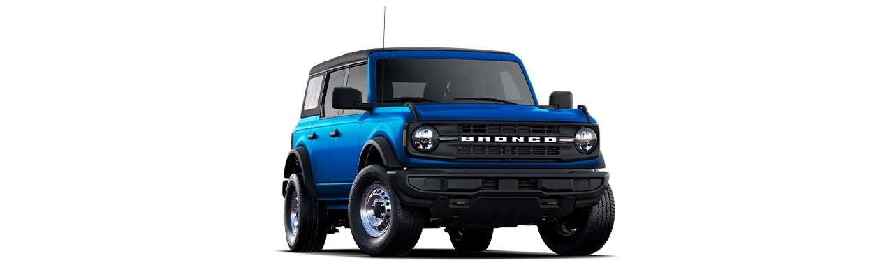 Discover the 2025 Ford Bronco Off-Road SUV 4-door in Color Velocity Blue Metallic