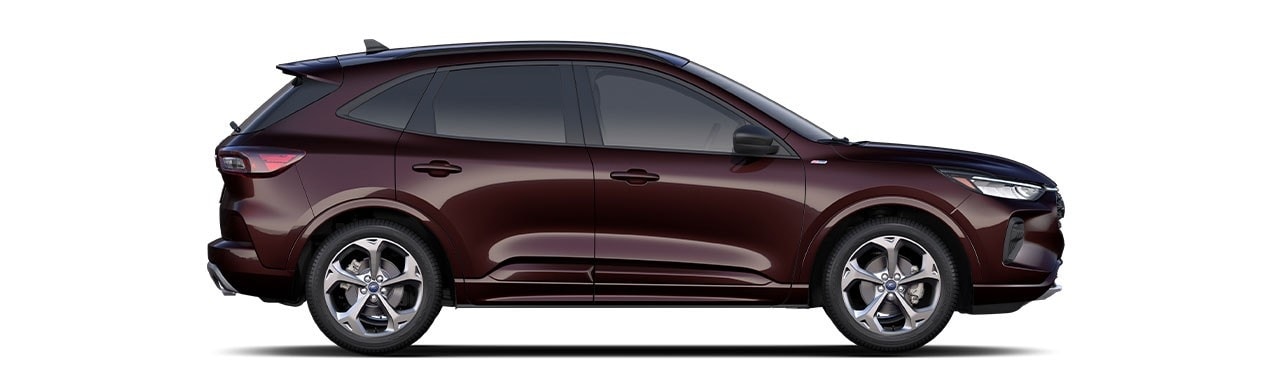 2023 Ford Escape Hybrid, Sporty Exterior Design SUV in Cinnabar Red Metallic Premium Colorant