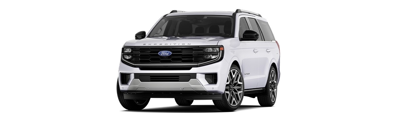 2025 Ford Expedition SUV in Oxford White color, available in Puerto Rico