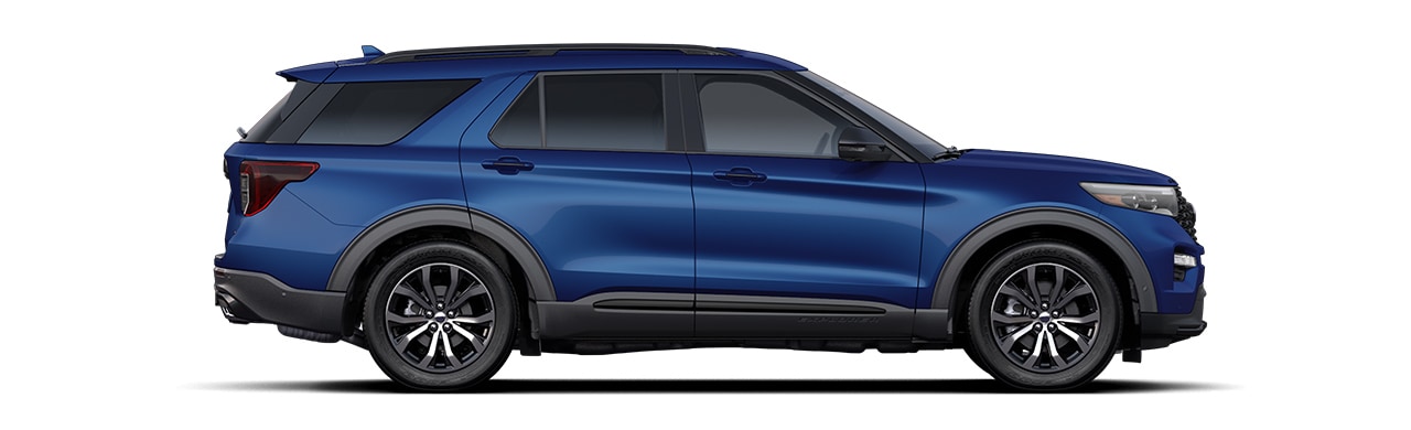 Encuentra Atlas Blue y los demás colores disponibles  de la SUV Ford Explorer