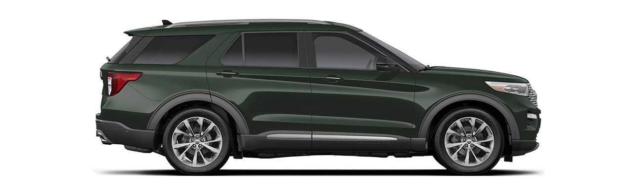 Ford Explorer 2023, SUV de Gran Desempeño y Dinamismo en color Verde Forged Green
