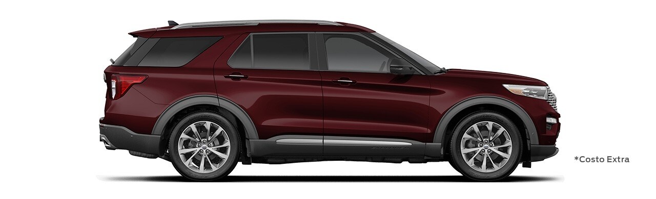 Ford Explorer 2023, SUV de Gran Desempeño y Dinamismo en color Rojo Jewel Red Metallic