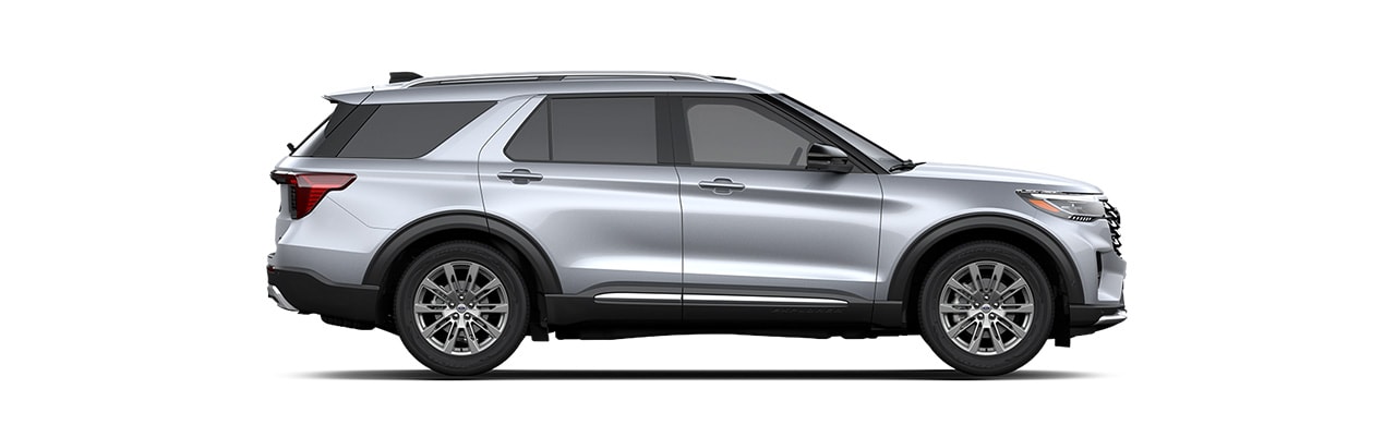 Ford Explorer 2025, SUV de Gran Diseño Exterior en color Iconic Silver