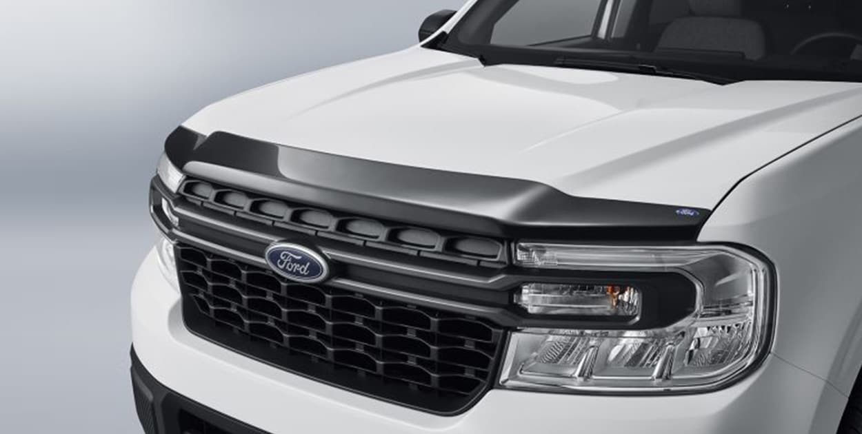 See Ford Maverick Accessories in PR, Hood Protectors By Lund - Aeroskin - Smoke
