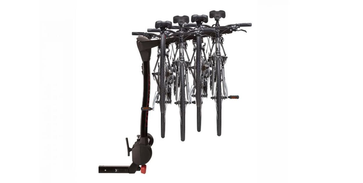 See Ford Maverick Accessories in PR, Racks And Carriers By Yakima - Hitch Mounted Bike Rack, Swing, 4 Bike