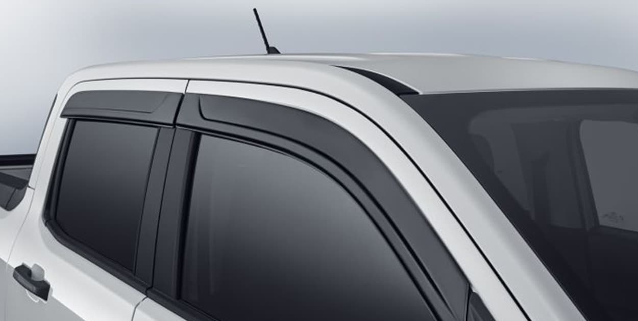 See Ford Maverick Accessories in PR, Side Window Deflectors - Low Profile By Lund, Smoke