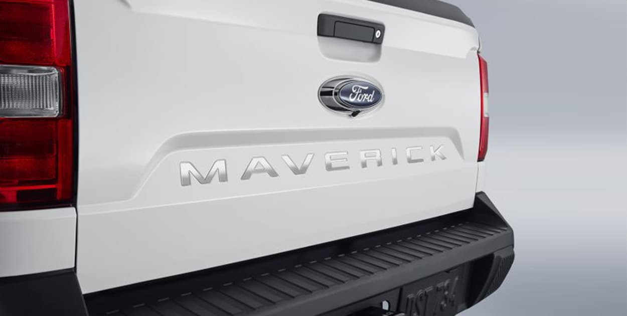 See Ford Maverick Accessories in PR, Tailgate Lettering - Polished Stainless Steel