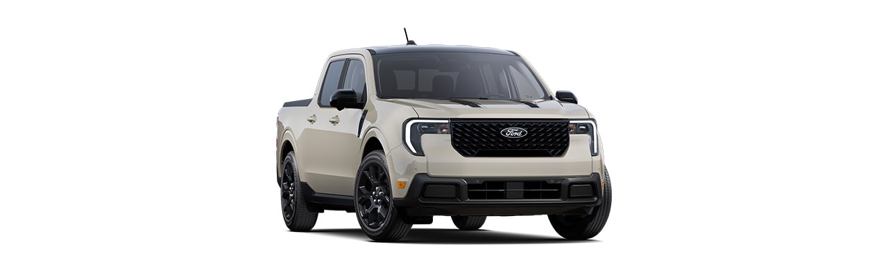 Ford Maverick 2025 Lariat, compact Pickup in desert sand color in Puerto Rico