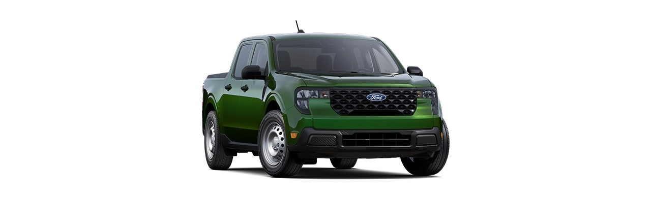 Ford Maverick 2025 XL, compact Pickup in eruption green color in Puerto Rico