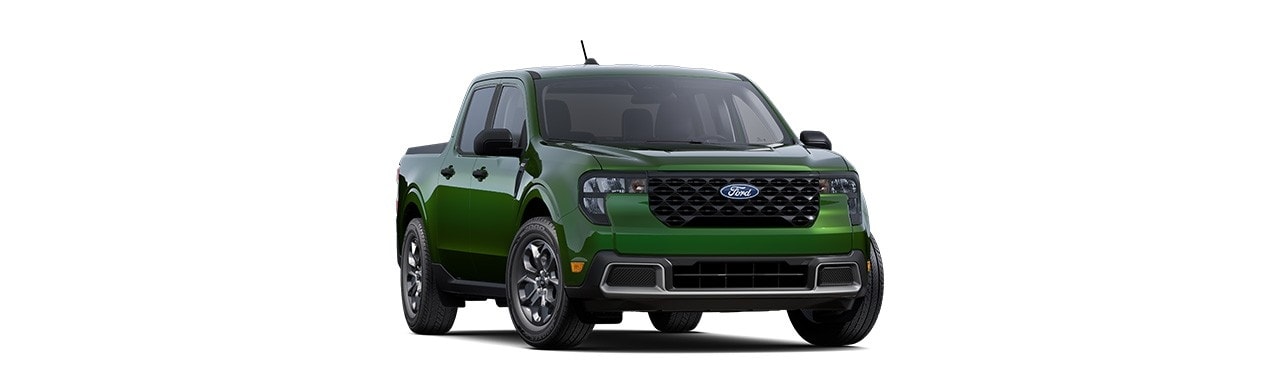 Ford Maverick 2025 XLT, compact Pickup in eruption green color in Puerto Rico