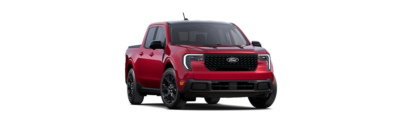 Ford Maverick 2025 Lariat, Pickup compacta en color rojo metálico en Puerto Rico