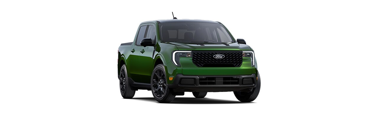 Ford Maverick 2025 lariat, Pickup compacta en color verde en Puerto Rico