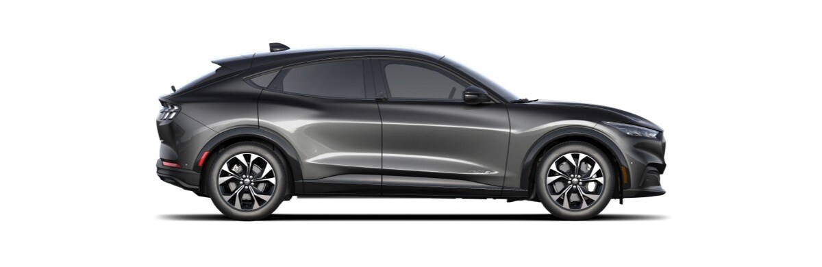 Conoce Ford Mustang Mach-E 2022: SUV Eléctrica en color Dark Matter Gray Metallic