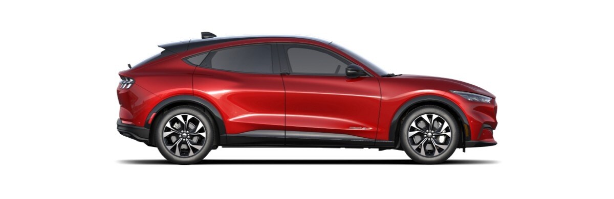 Conoce Ford Mustang Mach-E 2022: SUV Eléctrica en color Rapid Red Metallic Tinted Clearcoat