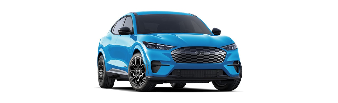 2024 Ford Mustang Mach-E: Electric SUV in Grabber Blue Metallic exterior color