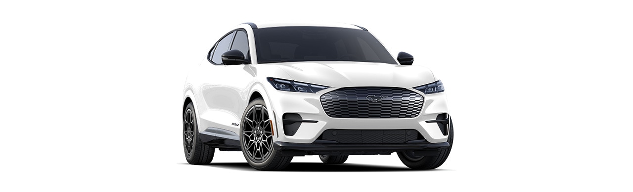 2024 Ford Mustang Mach-E: Electric SUV in Star White Metallic Tri-Coat exterior color