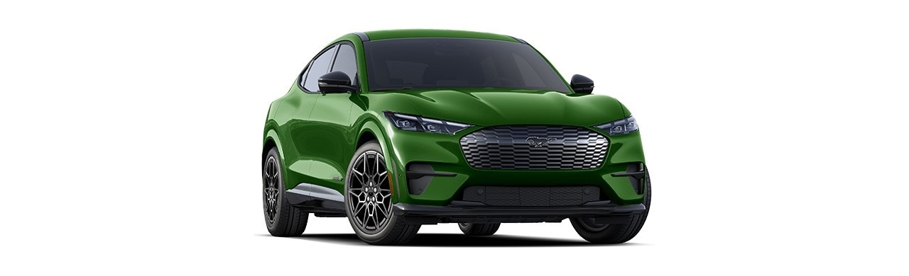 Ford Mustang Mach-E 2024: SUV Eléctrica en color verde Eruption Green Metallic 